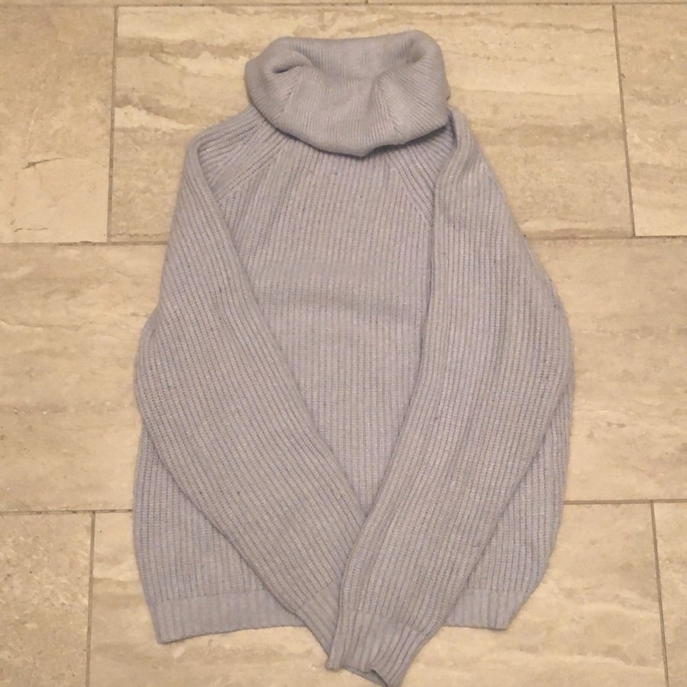Dynamite Cowl Neck Blue Sweater